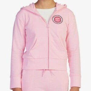 Roxy X Barbie Pink Girls Zip Up Hoodie